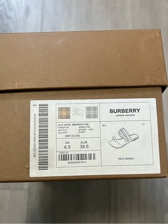 Burberry Heidi Sandals BLACK - Picture 6 of 6